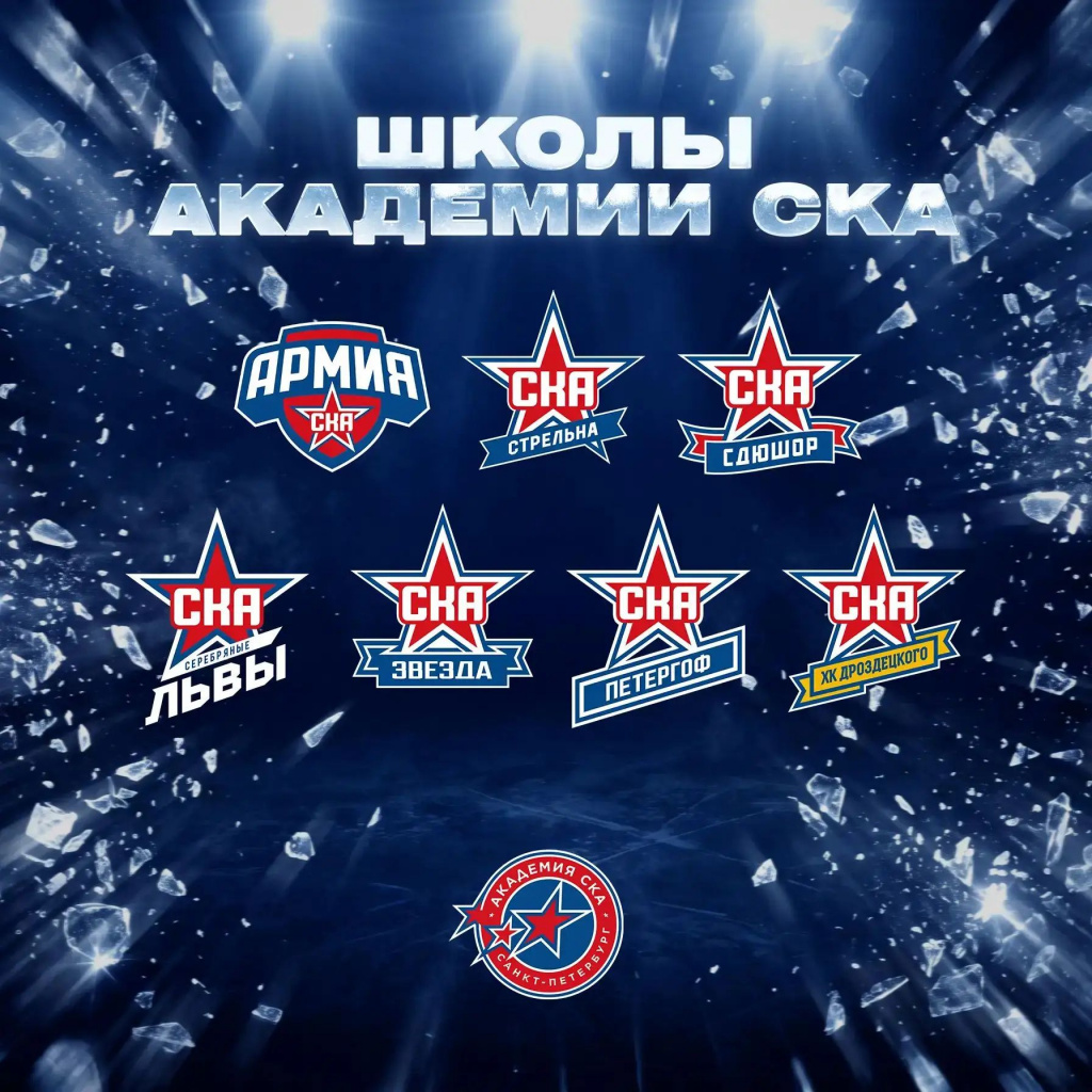 Логотипы всех школ системы Академии СКА